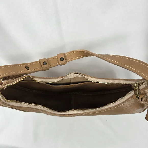 Portland Leather Goods Classic Nora Shoulder Bag in color Honey - Picture 7 of 11